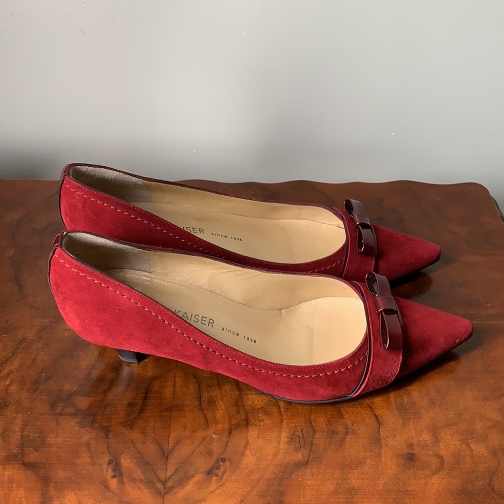 Peter Kaiser Red Suede Pumps Shoes 9
